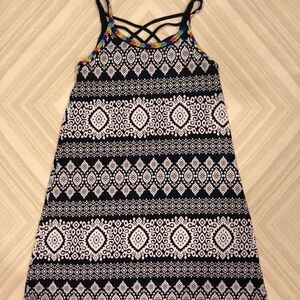 Flowers by Zoe Black & White Beaded Dress/Cover-up